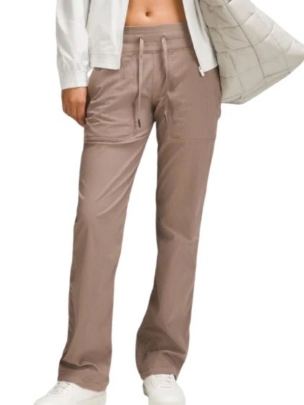 Lululemon Dance Studio Il  Drawstring Straight-Leg Pants  Mid Rise Brown